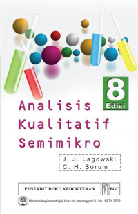 Image of Analisis Kualitatif Semimikro, Ed. 8