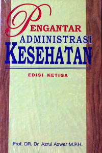 Image of Pengantar Administrasi Kesehatan