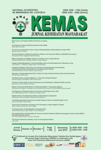 Image of KEMAS Jurnal Kesehatan Masyarakat