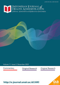 Image of Indonesian Journal Of Health Administration