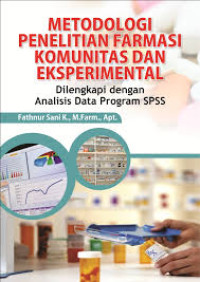 Image of Metodologi Penelitian Farmasi Komunitas dan Eksperimental